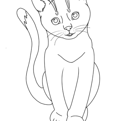 ausmalbild katze