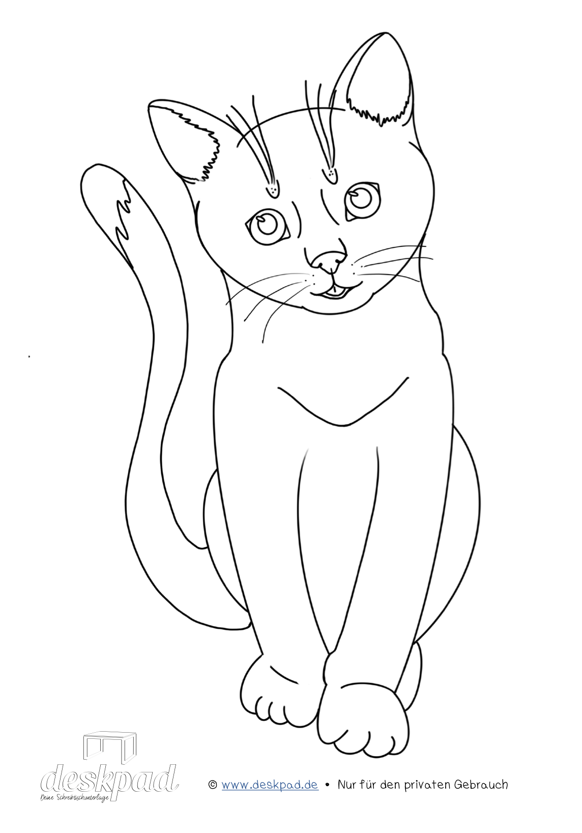 ausmalbild katze