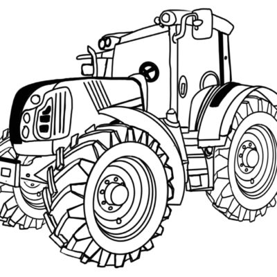 Tracktor Ausmalbild