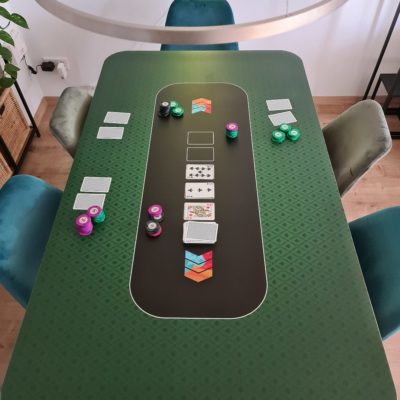 Pokertischauflage mit eigenem Logo