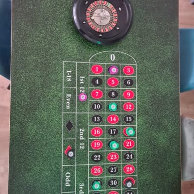 Roulette Tischauflage mit Logo
