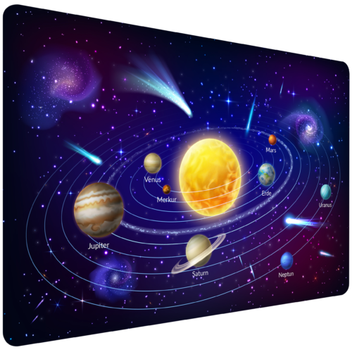 Schreibtischunterlage Sonnensystem Mit Planeten