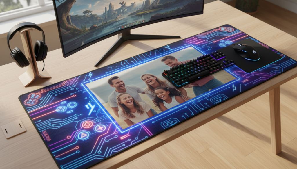 Schreibtischunterlage selbst gestalten mit Fotos: Deine persönliche Office-Oase